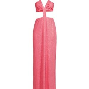 Ramy Brook Lawson Halterneck Cutout Gown